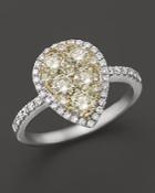 Natural Yellow Diamond Ring In 14k White & Yellow Gold, 1.50 Ct. T.w.