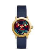 Tory Burch Gigi Embroidered Multicolor Logo Dial Watch, 36mm