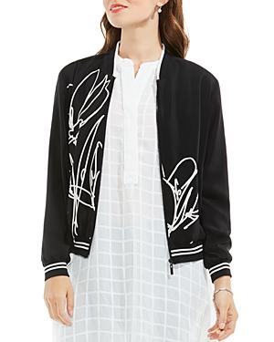 Vince Camuto Abstract Print Bomber Jacket