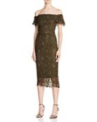 Stylestalker Thalia Off-the-shoulder Lace Dress