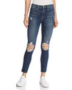 Frame Le High Skinny Cropped Jeans In Walgrove