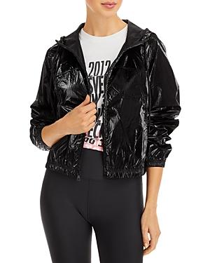 Aqua Cropped Hooded Windbreaker - 100% Exclusive