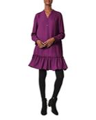 Hobbs London Dianna Ruffled Hem Dress