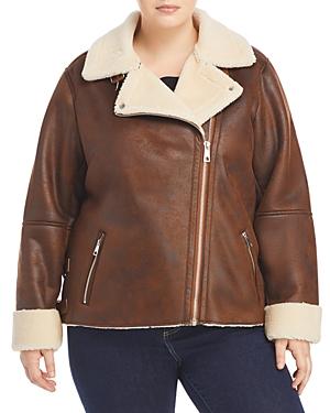 Aqua Curve Faux Shearling Jacket - 100% Exclusive