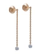 La Brune Et La Blonde 18k Rose Gold 360 Diamond Drop Earrings
