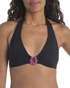 Trina Turk Bijou Solid Halter Bikini Top