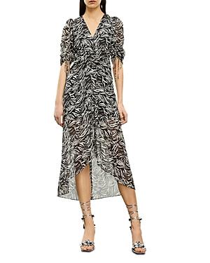 The Kooples Zebra Print Midi Dress