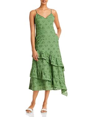 Sam Edelman Strappy Eyelet Ruffled Dress
