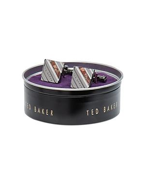 Ted Baker Squared Semi-precious Striped Cufflinks