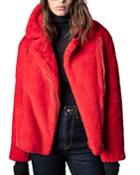 Zadig & Voltaire Freeze Color Faux Fur Coat