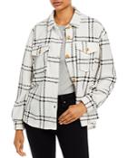 Jolie & Joy Plaid Polar Fleece Shacket
