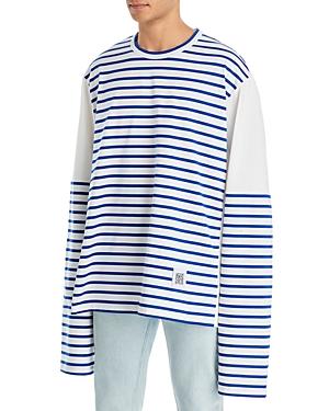 Fumito Ganryu Striped Extended Long Sleeve Knit Tee