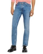 Sandro Slim Cotton Jeans In Faded Blue