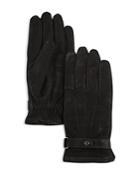 Barbour Wilkin Fleece Lined Leather Gloves