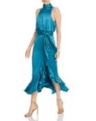 Cinq A Sept Winona High-neck Silk Dress