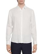 Sandro Slim-fit Seamless Linen Casual Shirt