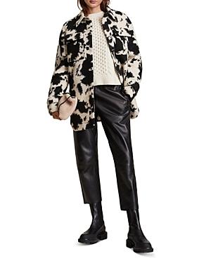 Allsaints Jessa Distressed Camo Print Jacket