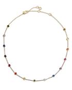 Kate Spade New York Rainbow Cubic Zirconia Dotted Collar Necklace In Gold Tone, 16-19