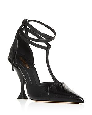 Burberry Women's Welton T Strap Ankle Tie Pumps