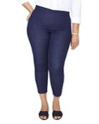 Nydj Plus Alina Pull-on Legging Ankle Jeans In Rinse