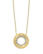 Bloomingdale's Diamond Circle Pendant Necklace In 14k Yellow Gold, 0.35 Ct. T.w. - 100% Exclusive