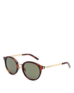 Saint Laurent Round Sunglasses, 49mm