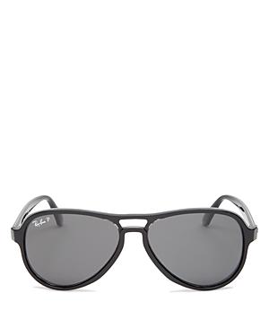 Ray-ban Women's Polarized Brow Bar Aviator Sunglasses, 58mm
