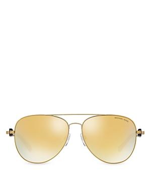 Michael Kors Pandora Aviator Mirrored Sunglasses, 58mm