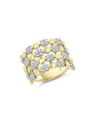 Bloomingdale's Diamond Checkered Statement Ring In 14k Yellow Gold, 0.50 Ct. T.w. - 100% Exclusive