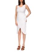 Michael Michael Kors Eyelet Wrap Skirt Midi Dress