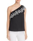 Kate Spade New York Embroidered One-shoulder Top