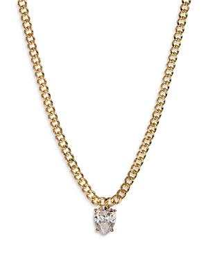Luv Aj Bianca Stone Charm Necklace, 16