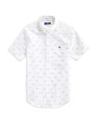 Vineyard Vines Stretch Cotton Printed Short-sleeve Shirt