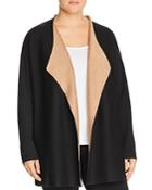 Eileen Fisher Plus Draped Open Front Cardigan