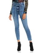 Alice + Olivia Good Paperbag-waist Skinny Jeans In Strictly Business