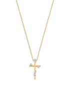 Bloomingdale's Diamond Cross Pendant Necklace In 14k Yellow Gold, 0.15 Ct. T.w. - 100% Exclusive
