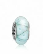 Pandora Charm - Murano Glass & Sterling Silver Blue Looking Glass