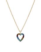 Nadri Valentine's Day Color Heart Pendant Necklace, 18