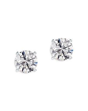 De Beers Forevermark Platinum Classic Diamond Four Prong Stud Earrings