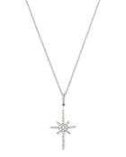 Bloomingdale's Micro-pave Diamond Starburst Pendant Necklace In 14k White Gold, 0.20 Ct. T.w. - 100% Exclusive