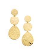Ippolita 18k Yellow Gold Classico Crinkle Hammered Crazy 8's Drop Earrings