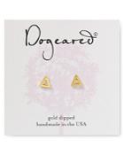 Dogeared Open Triangle Stud Earrings