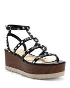 Vince Camuto Women's Pemolie Studded Strappy Faux Leather Platform Sandals