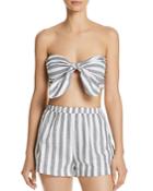 Aqua Stripe Bandeau Top - 100% Exclusive