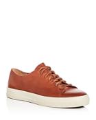 Vince Men's Luggage Leather Lace Up Sneakers
