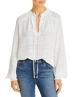 Bella Dahl Frayed Raglan Blouse