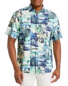 Tommy Bahama Island Snapshot Regular Fit Short-sleeve Silk Shirt