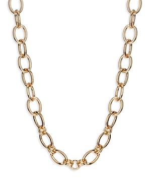 Luv Aj Cleo Link Chain Necklace In Gold Tone, 16-19