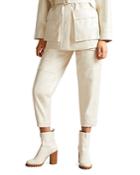 Ted Baker Vinala Barrel Leg Vinyl Trousers