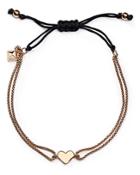 Rebecca Minkoff Heart Chain Adjustable Pull-tie Bracelet